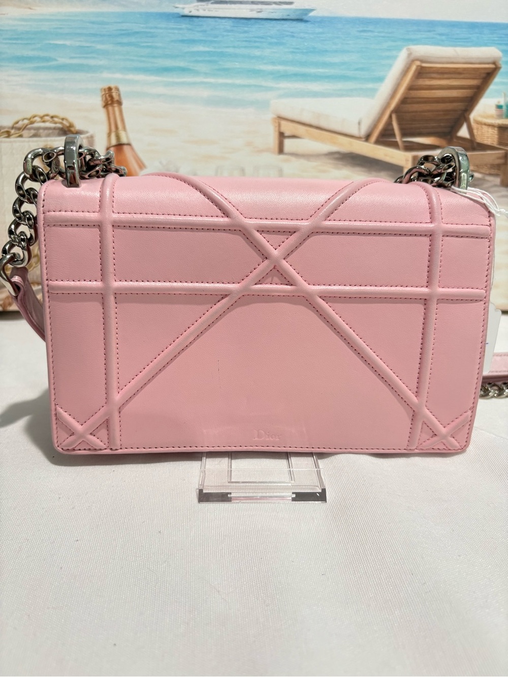 Authentic Christian Dior Diorama Pink Shoulder Bag w/ Certificate - Picture 5 of 15